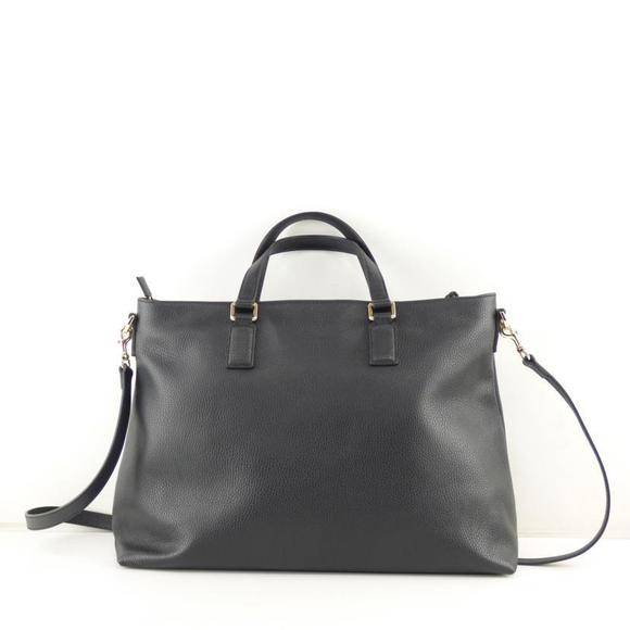 Gucci Bag Tote Black 2Way Leather Fringe Bamboo - Picture 1 of 8
